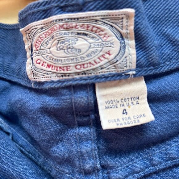 Abercrombie & Fitch washed out blue jean mini skirt, snap & zipper closure, 4 - Picture 2 of 9